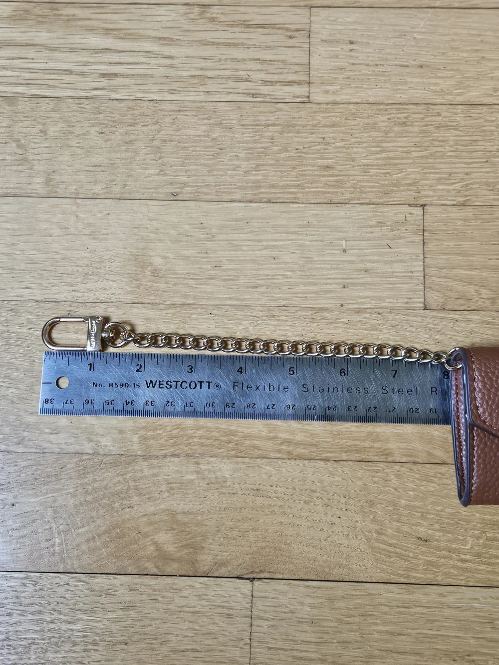 Anne Klein Brown Pebbled Wallet  with Keychain Accent